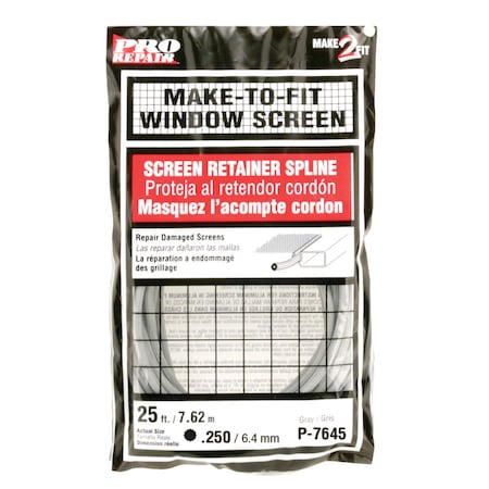 Prime-Line Prime-Line 0.25 in. D X 300 in. L Screen Spline P7645